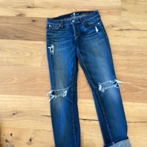 7 for all Mankind Skinny Boyfriend Jeans